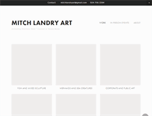 Tablet Screenshot of mitchlandryart.com